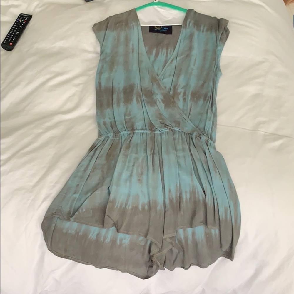 Blue Life Tie Dye Romper